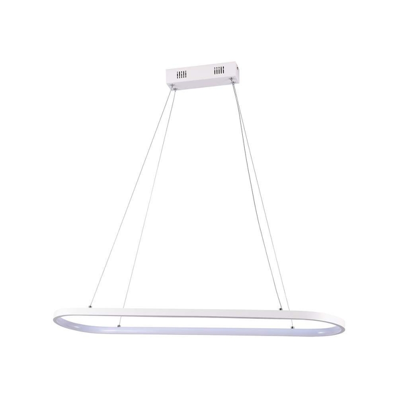 24W LED Полилей (80*20*100CM) 3000K Бяло Тяло