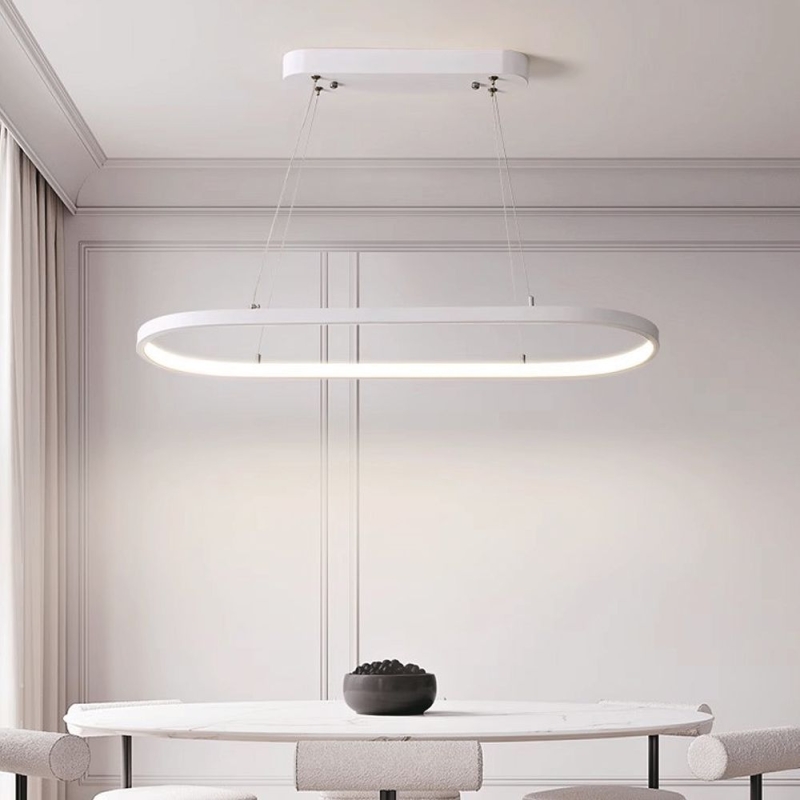 24W LED Полилей (80*20*100CM) 3000K Бяло Тяло