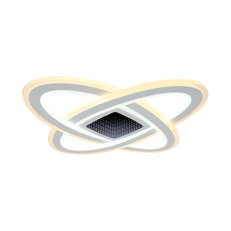 130W LED Плафон За Таван (50*50*5CM) CCT: 3000K+6000K Димираща + Дистанционно