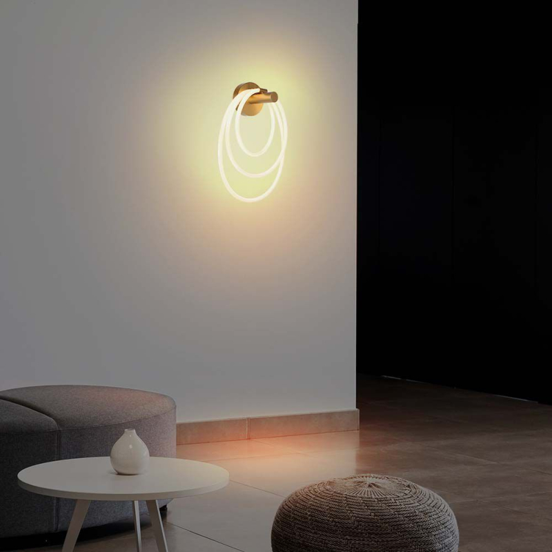 LED Осветител За Стена Аплик 37W 3000K Злато